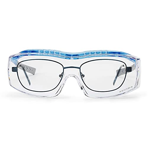 SOLID. Schutzbrille für Brillenträger | Überbrille passend für deine Brille mit integriertem Seitenschutz | Arbeitsschutzbrille mit klaren, beschlagfreien, kratzfesten &...