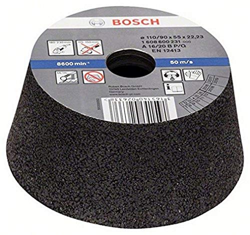 Bosch Professional Zubehör 1608600231 Schleiftopf, konisch 90 mm, 110 mm, 55 mm, 16