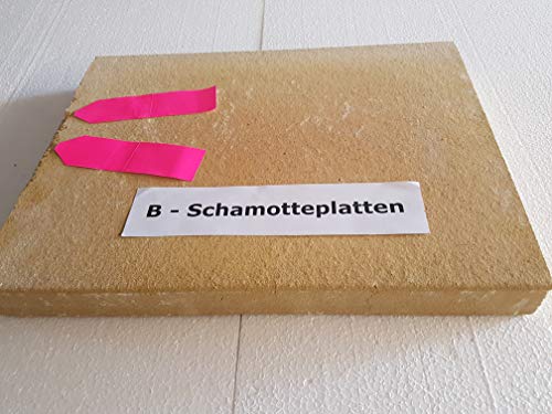 hs-kamine Schamottplatten 3 Stück 40 x 30 x 3 cm B-Ware !!!!!! Schamottestein Schamotte